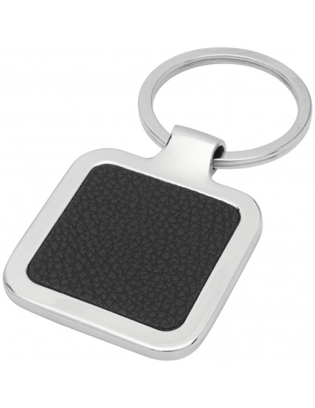 Piero laserable PU leather squared keychain