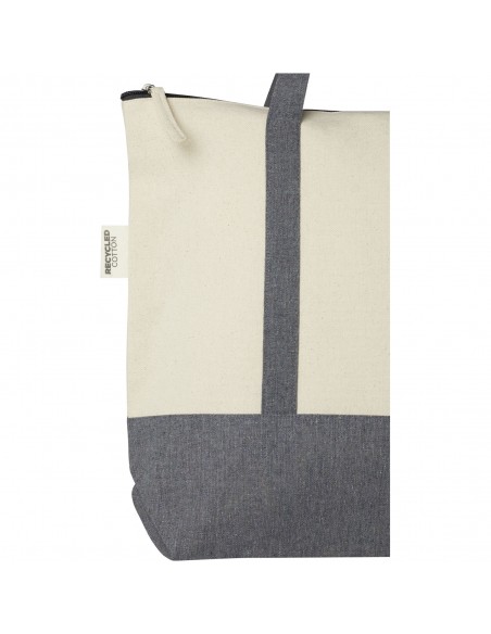 Repose 320 g/m² recycled cotton zippered tote bag 10L Repose 320 g/m² recycled cotton zippered tote bag 10L