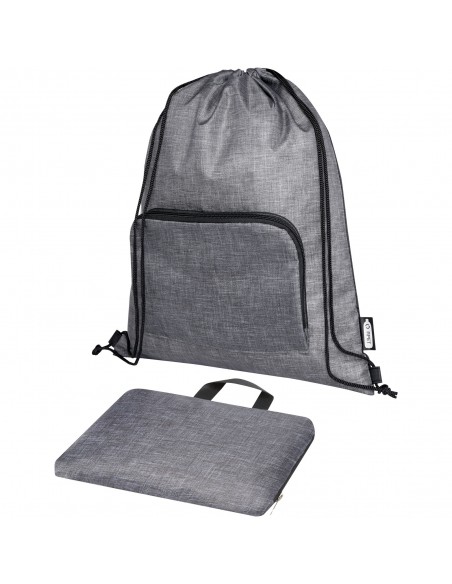 Ash recycled foldable drawstring bag 7L