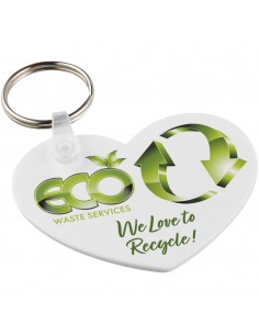 Tait heart-shaped recycled keychain