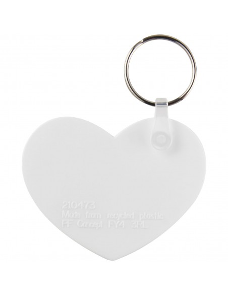 Tait heart-shaped recycled keychain