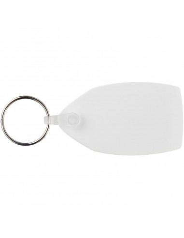 Tait rectangular-shaped recycled keychain