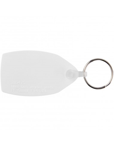 Tait rectangular-shaped recycled keychain