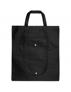 Maple buttoned foldable non-woven tote bag