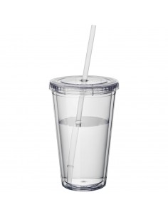 Cyclone 450 ml insulated tumbler with straw