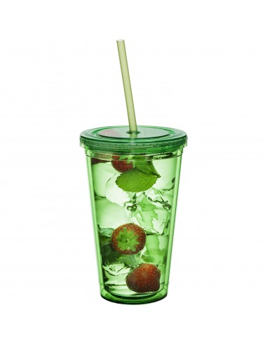 Cyclone 450 ml insulated tumbler with straw