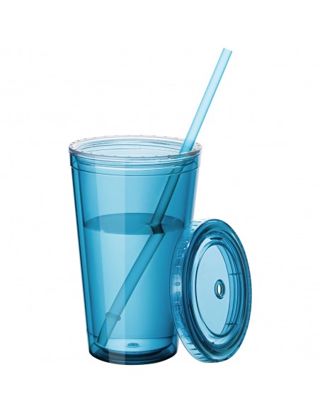 Cyclone 450 ml insulated tumbler with straw
