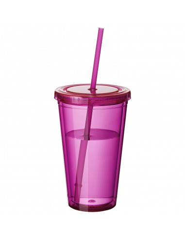 Cyclone 450 ml insulated tumbler with straw