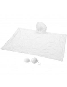 Xina rain poncho in storage ball with keychain