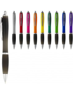 Nash ballpoint pen coloured barrel and black grip