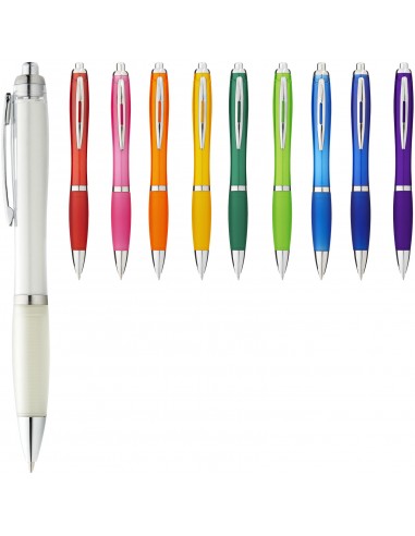Nash ballpoint pen coloured barrel and grip