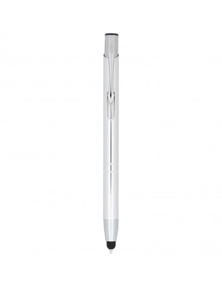 Moneta anodized aluminium click stylus ballpoint pen