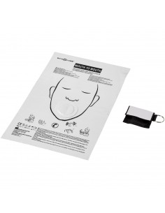 Henrik mouth-to-mouth shield in polyester pouch