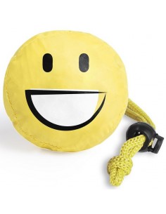Sulankstomi pirkinių krepšiai Smiling face