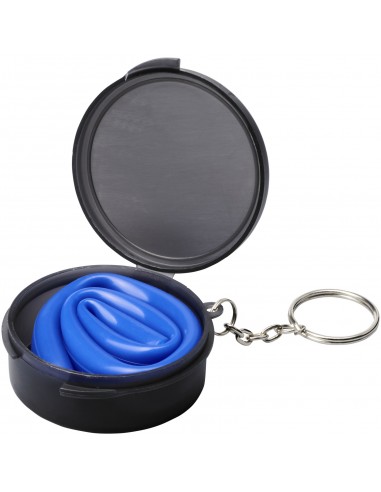 Rhine reusable silicone straw keychain