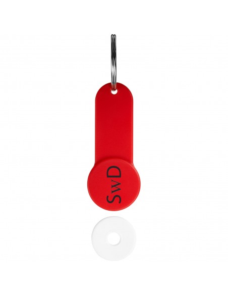 Shoppy coin holder keychain