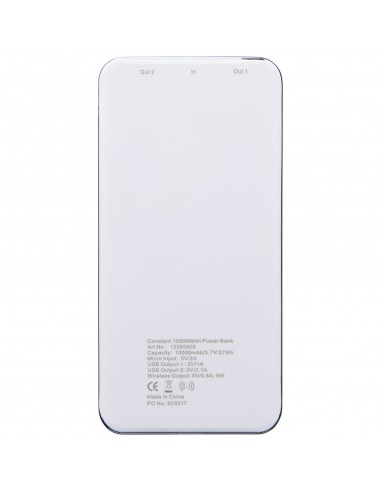 Constant 10.000 mAh wireless power bank with LED