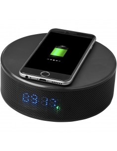 Circle wireless charging alarm clock speaker