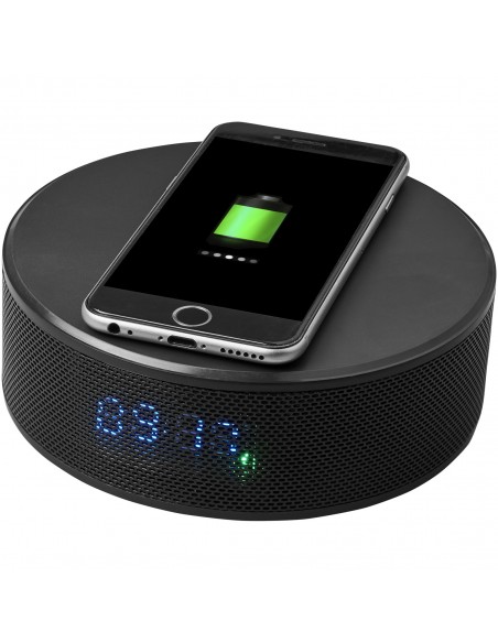 Circle wireless charging alarm clock speaker