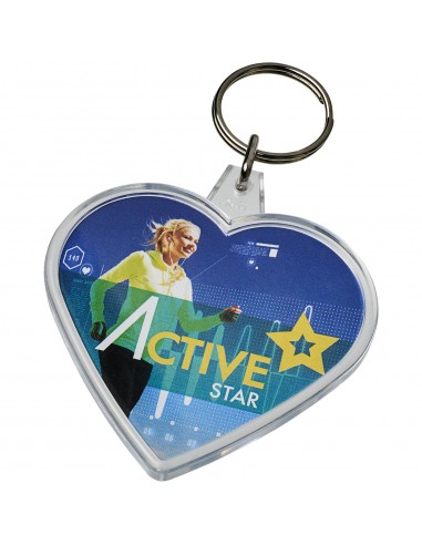 Combo heart-shaped keychain