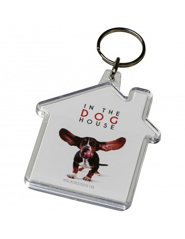 Combo house-shaped keychain
