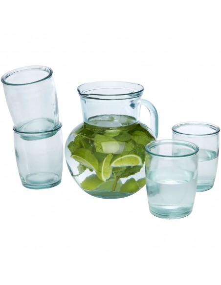 Terazza 5-piece recycled glass set