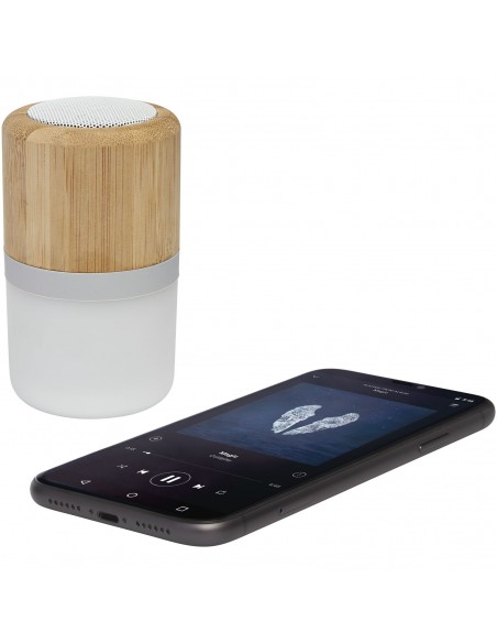 Aurea bamboo Bluetooth® speaker with light