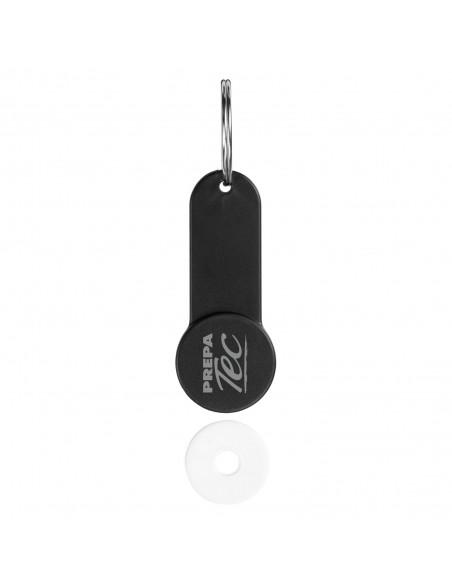 Shoppy coin holder keychain