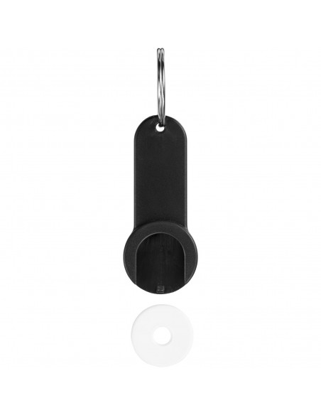 Shoppy coin holder keychain