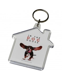 Combo house-shaped keychain