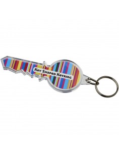Combo key-shaped keychain