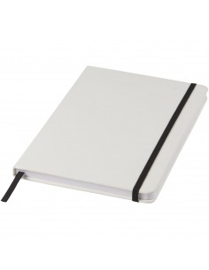 Spectrum A5 white notebook with coloured strap