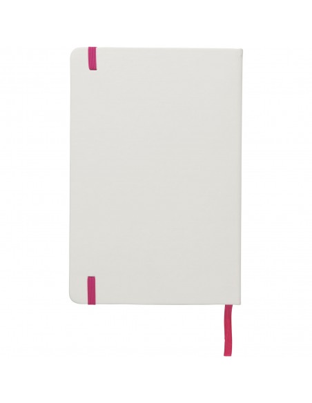 Spectrum A5 white notebook with coloured strap