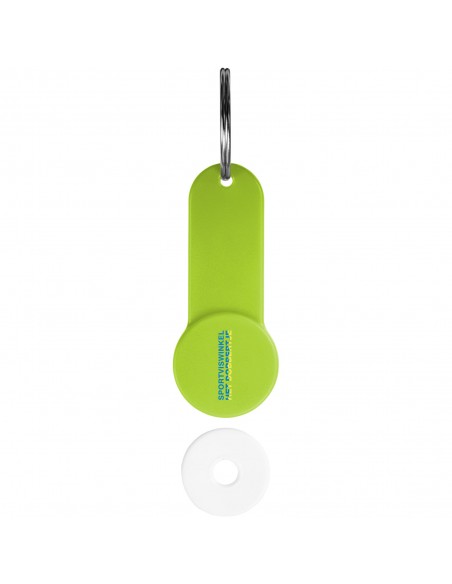 Shoppy coin holder keychain