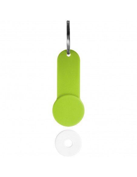 Shoppy coin holder keychain