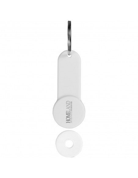 Shoppy coin holder keychain