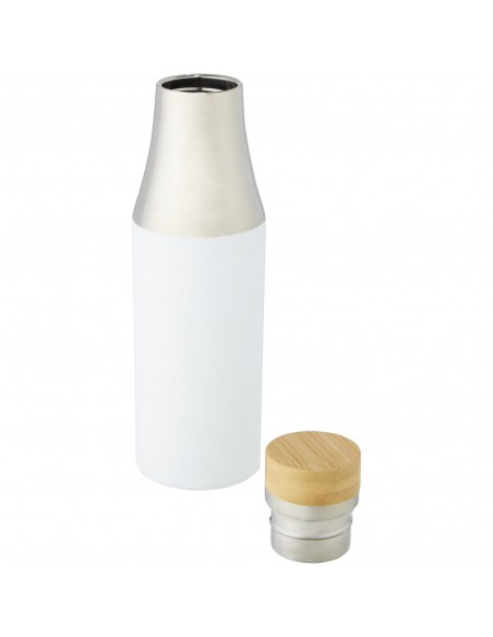 Hulan 540 ml copper vacuum insulated stainless steel bottle with bamboo lid