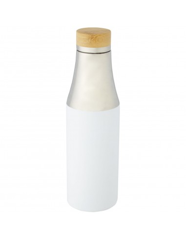 Hulan 540 ml copper vacuum insulated stainless steel bottle with bamboo lid