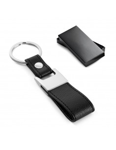 BLACKWALL. Keyring in metal and imitation leather