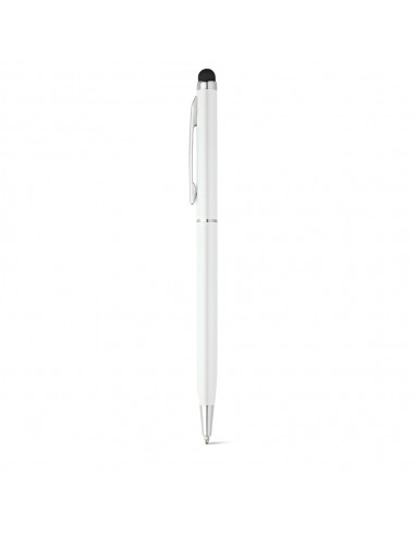 ZOE BK. Ball pen with touch tip in aluminium