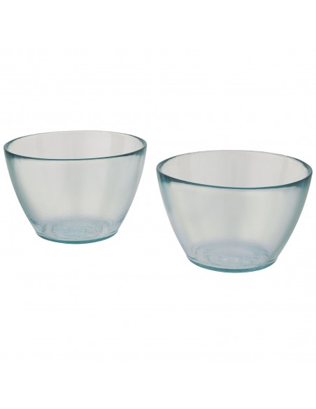 Cuenc 2-piece recycled glass bowl set