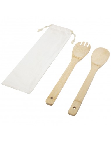Endiv bamboo salad spoon and fork