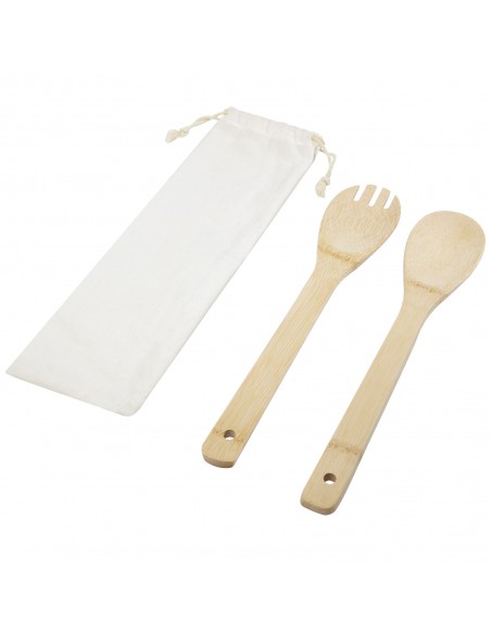 Endiv bamboo salad spoon and fork