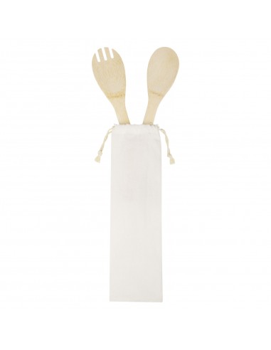 Endiv bamboo salad spoon and fork