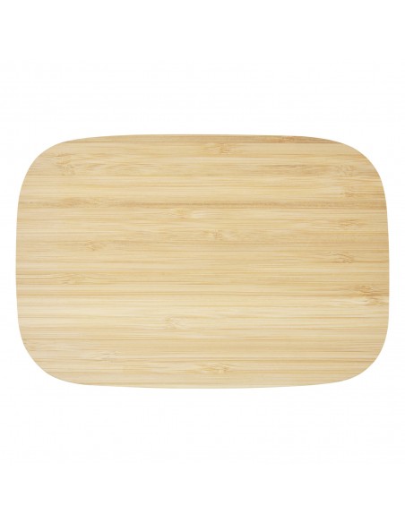 Tite stainless steel lunch box with bamboo lid