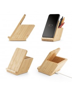 LEAVITT. Wireless charger in bamboo