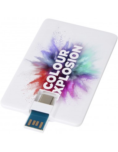 Duo slim 64GB USB drive with Type-C and USB-A 3.0