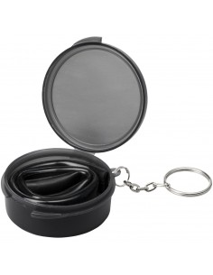 Rhine reusable silicone straw keychain