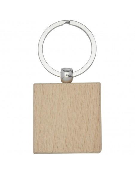Gioia beech wood squared keychain