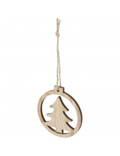 Natall wooden tree ornament